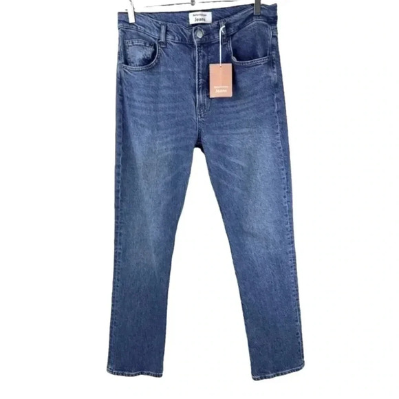 NWT Reformation Liza High Rise Straight Laguna Jeans Size 31 - Picture 2 of 6